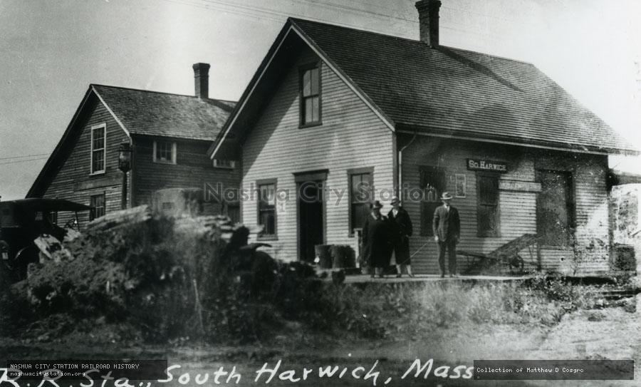 Postcard: Railroad Station, South Harwich, Massachusetts
